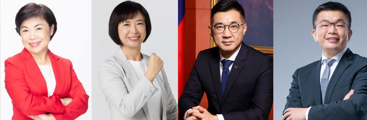 下屆台中市長選舉，藍綠兩大政黨熱門人選全浮上檯面。 圖：新頭殼合成