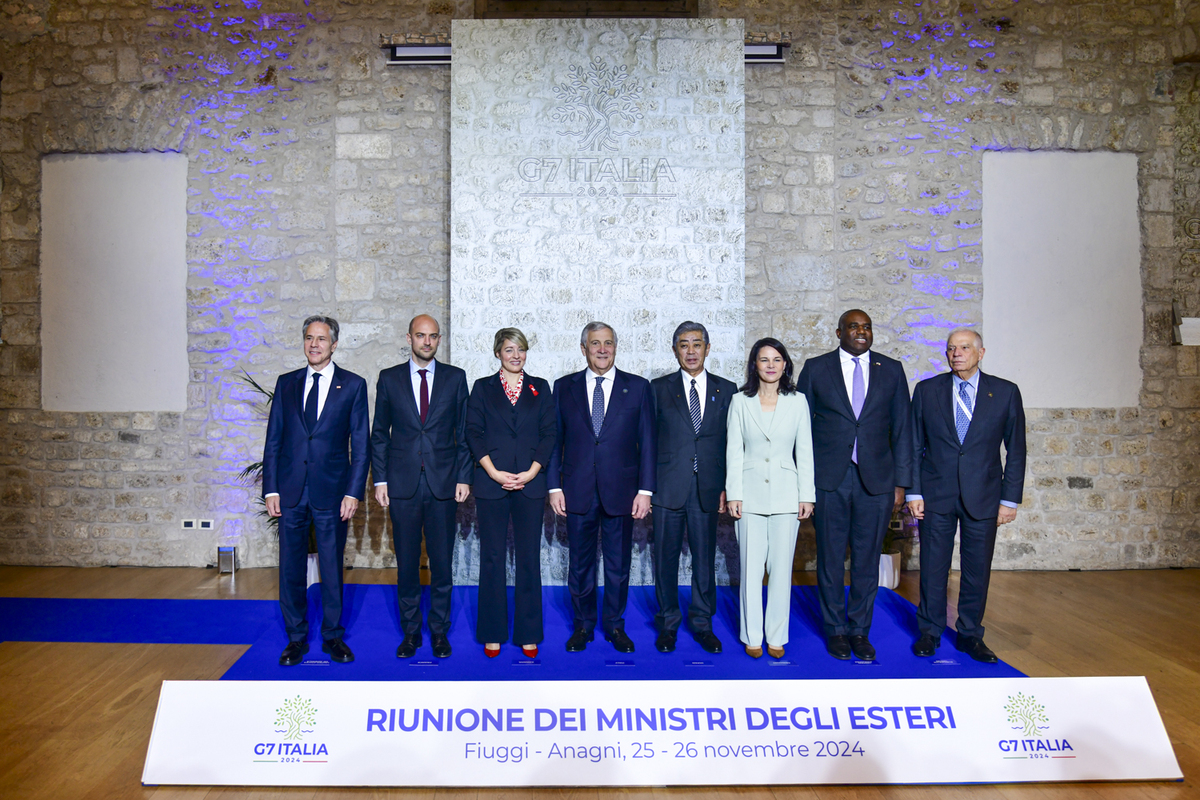 「七大工業國集團」（G7）外長會議11月25日至26日在義大利舉行。 圖：翻攝 G7 ITALIA 2024官網