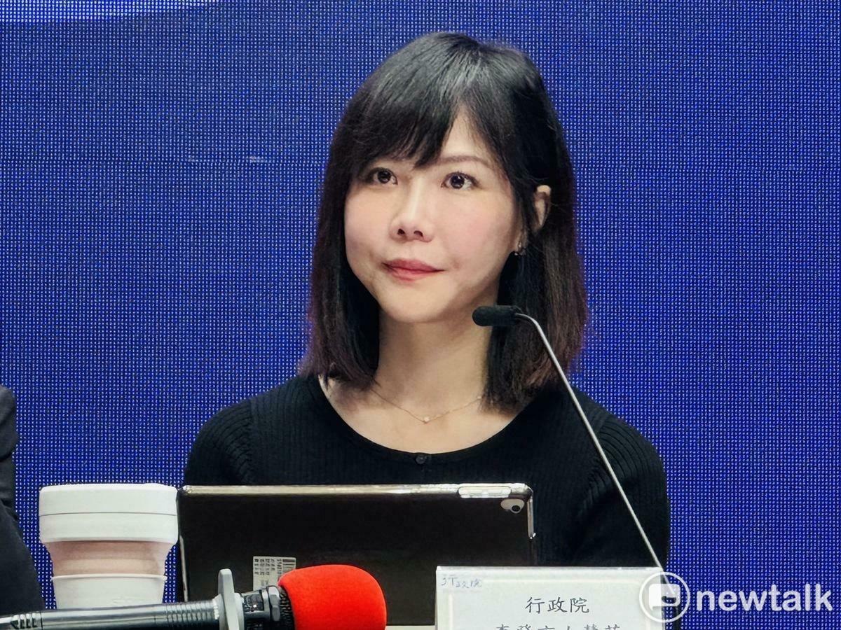 行政院發言人李慧芝。 圖：謝莉慧/攝