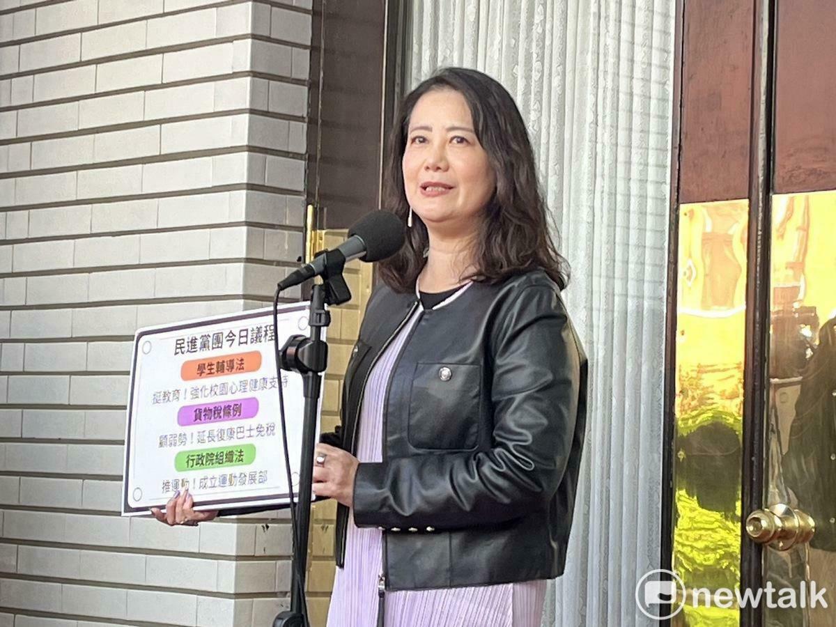 國民黨團呼籲上街反廢死，吳思瑤直言，死刑合憲也不會被廢除，不應操作社會恐慌不安。 圖：金大鈞/攝