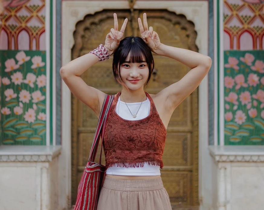 愛莉莎莎近期到印度旅遊。 圖：翻攝自愛莉莎莎IG