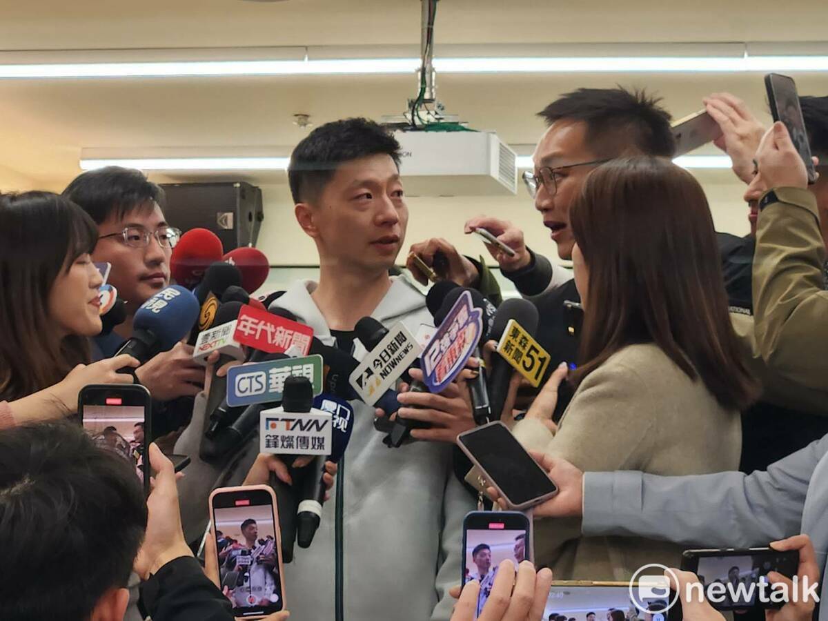 中國擁有六面奧運桌球金牌的馬龍來台交流。 圖：黃建豪/攝