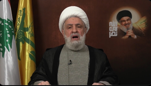 武裝組織真主黨領袖卡西姆（Naim Qassem）。 圖/翻攝自X影片