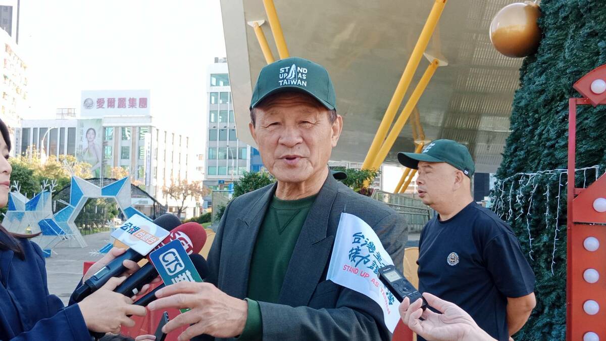 陳慕義特別到場力挺「台灣主站派 接力護台灣」活動。 圖：孫家銘攝