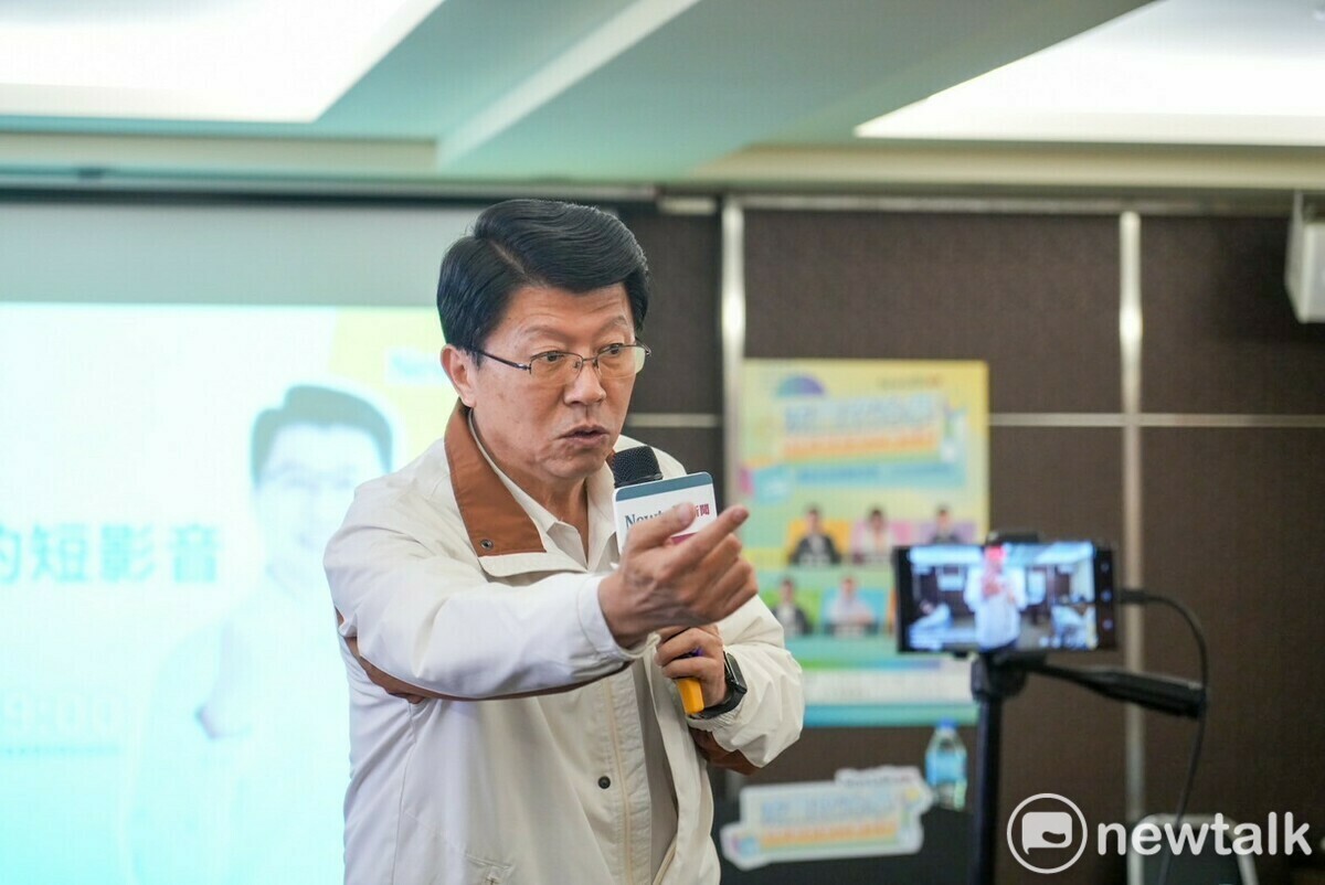 謝龍介說，賴清德還欠他一個道歉。 圖：黃健凌/攝