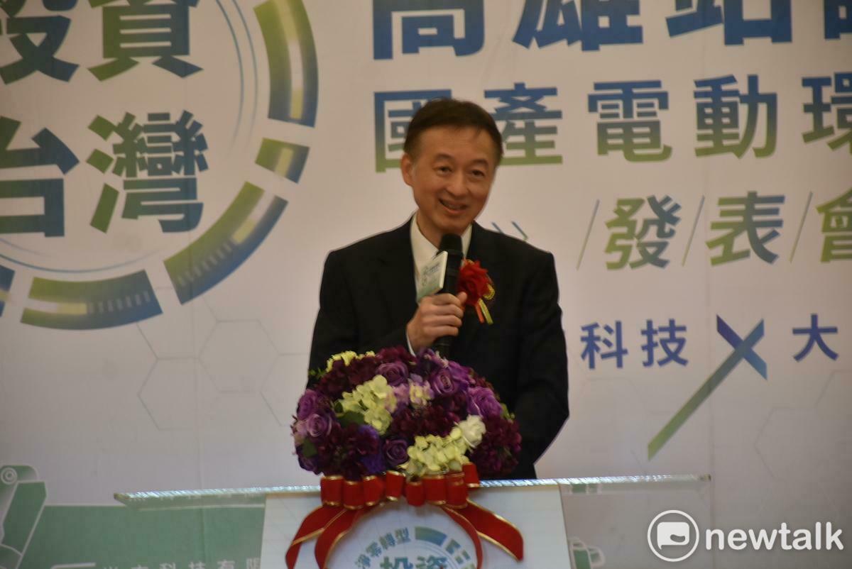 唐基晉表示大宇車輛將積極投資高雄，第一階段路竹廠正式啟動後，第二階段前鎮廠也正在籌備中。 圖：孫家銘攝