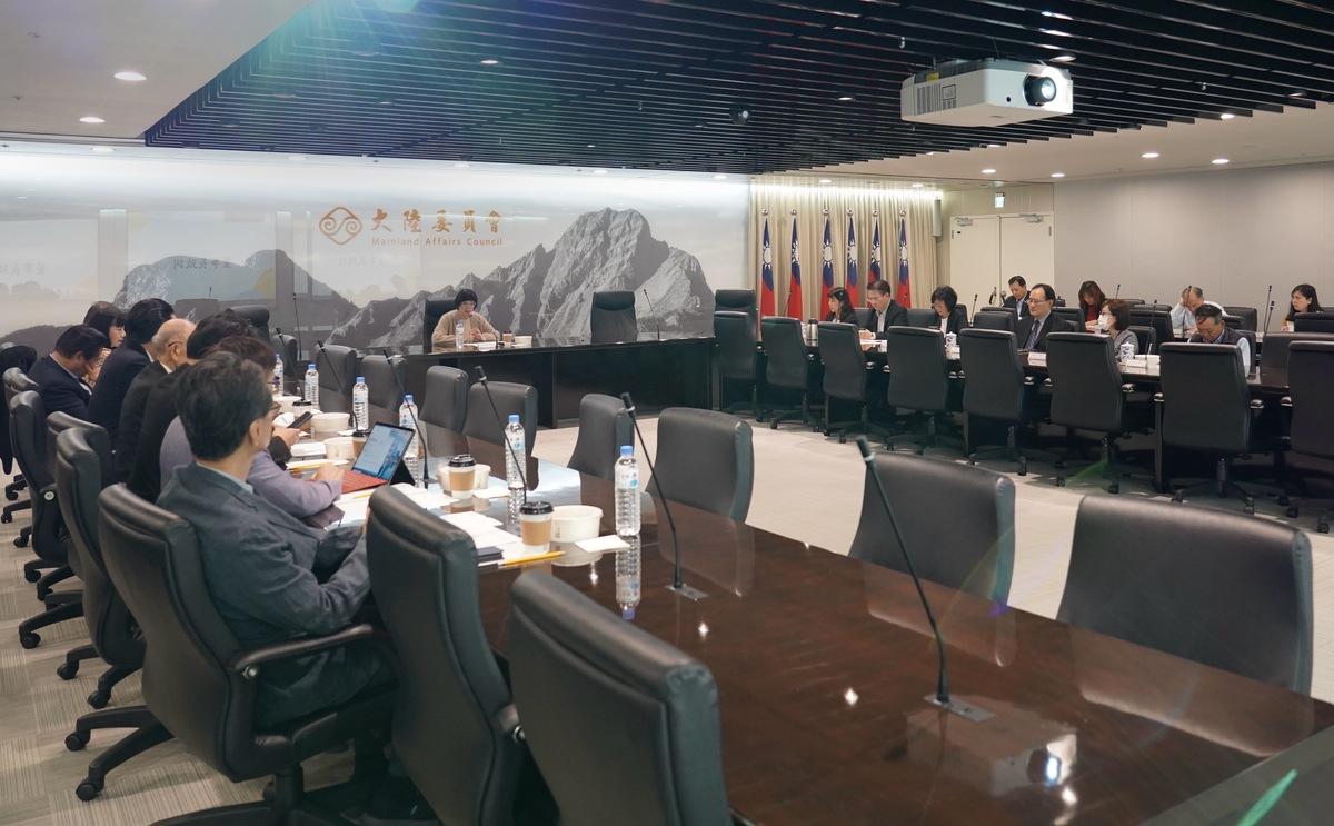 台港經濟文化合作策進會第五屆董事、監察人第八次聯席會議。 圖：台港經濟文化合作策進會提供