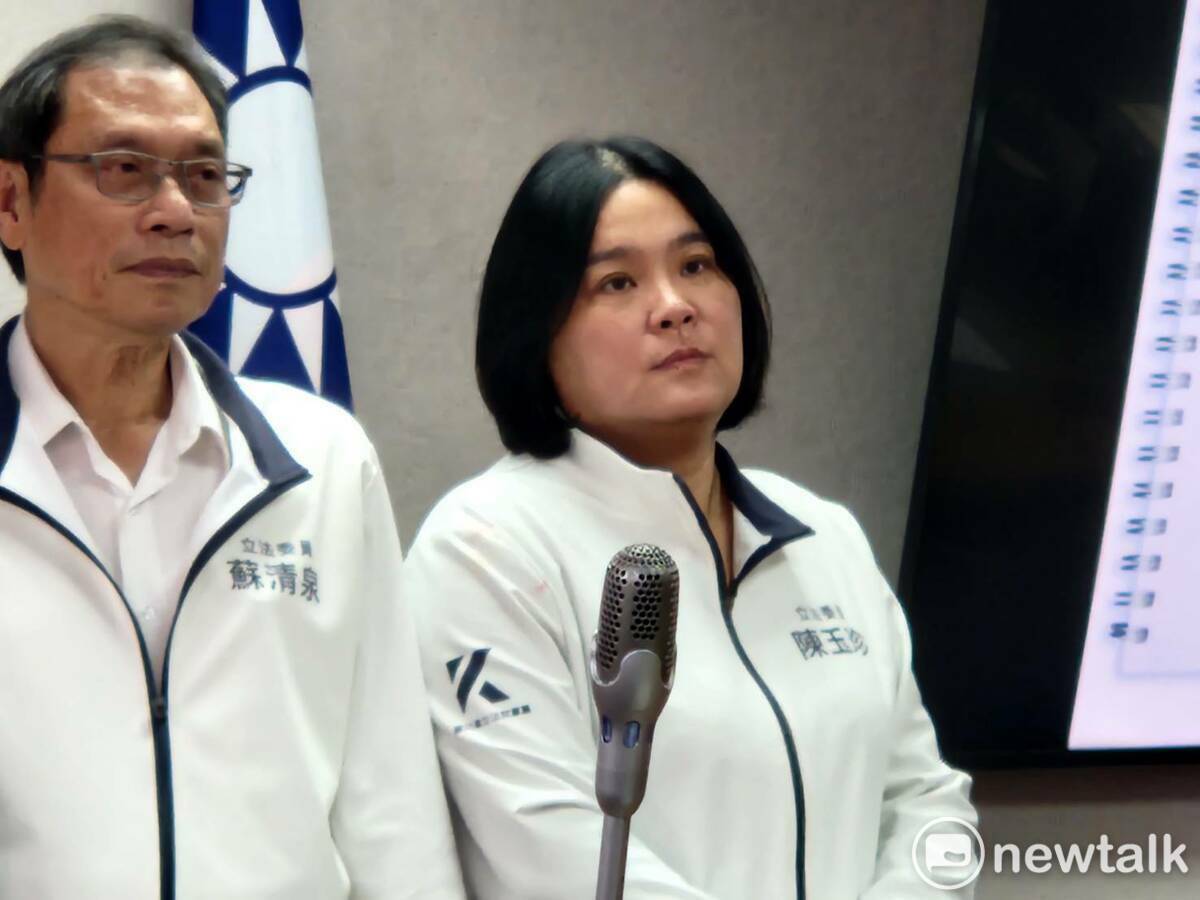 國民黨立委陳玉珍指總統賴清德自國際寫下簡體用字，是否也是被統戰？ 圖：黃建豪/攝