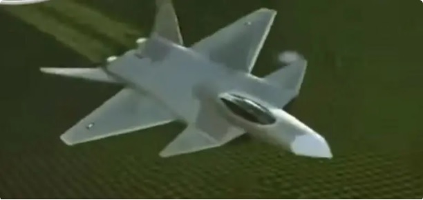 觀看 JF-17 PFX 的電腦模擬圖象可以發現，其外型設計帶有一點中國殲-20 的影子。 圖：翻攝自 軍武次位面