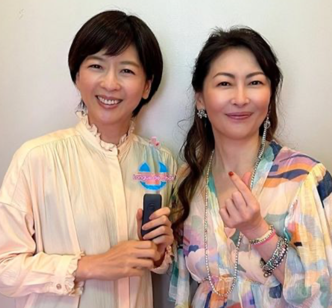 中山美穗（右）與妹妹中山忍感情很好。 圖：翻攝自中山美穗IG