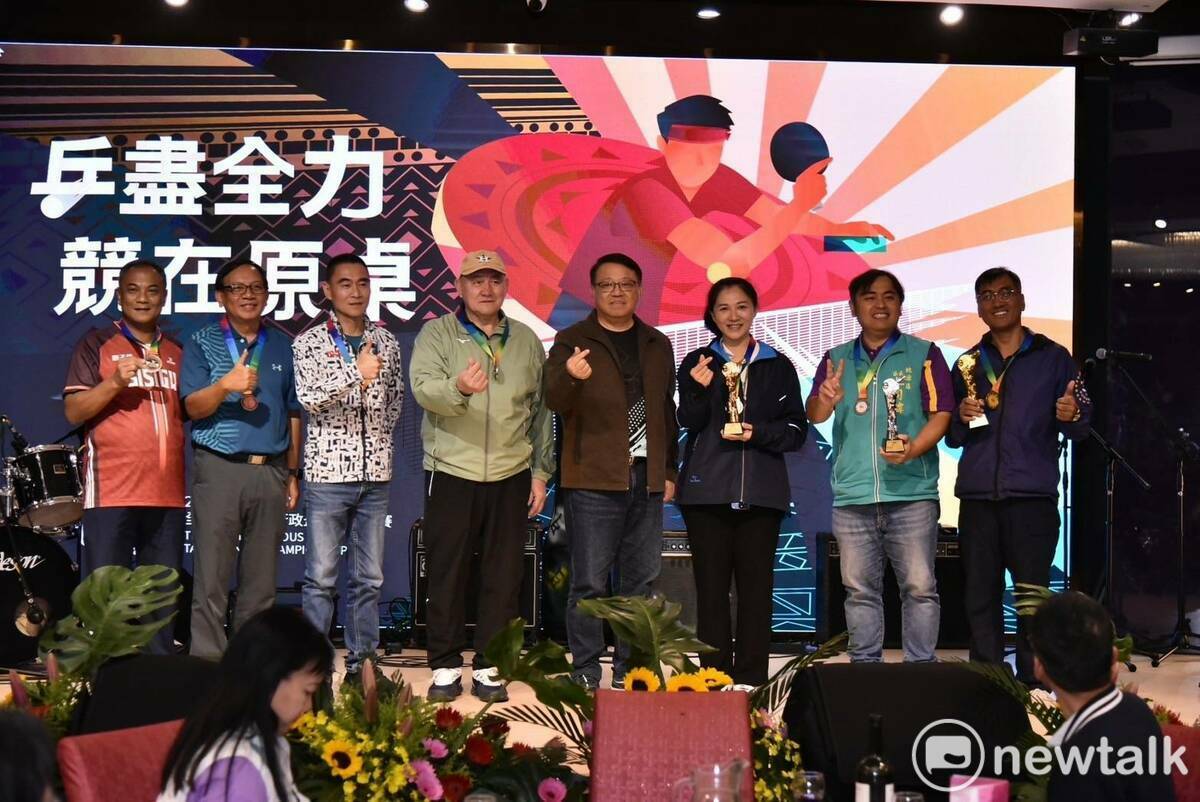 全國原住民族行政盃桌球錦標賽在屏東開打。 圖：孫家銘/攝