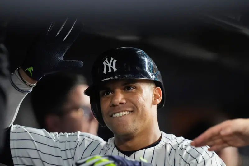 ▲今年休賽季最大咖的自由球員Juan Soto，據傳將在大聯盟冬季會議結束前，決定下賽季去向，大聯盟官方也在近期整理出近20年在冬季會議產生的重大轉隊。（圖／美聯社／達志影像）（圖／美聯社／達志影像）