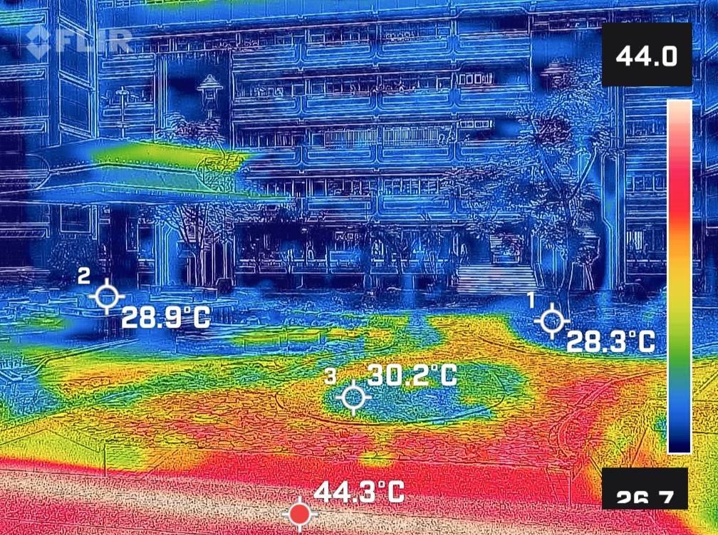 成大將協助中正高工學生參與市區熱顯像分析與智慧感測器應用研究。 圖：高雄市教育局提供