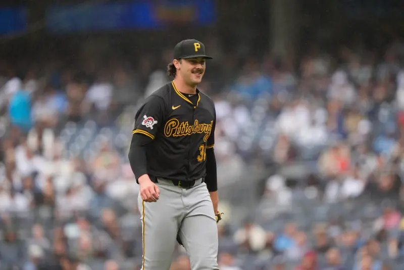▲MLB匹茲堡海盜在近五年收穫兩位狀元，其中Paul Skenes在登上大聯盟後大殺四方，今年賽季繳出11勝3敗，防禦率僅1.96的成績，季後勇奪今年國聯新人王寶座。（圖／美聯社／達志影像）