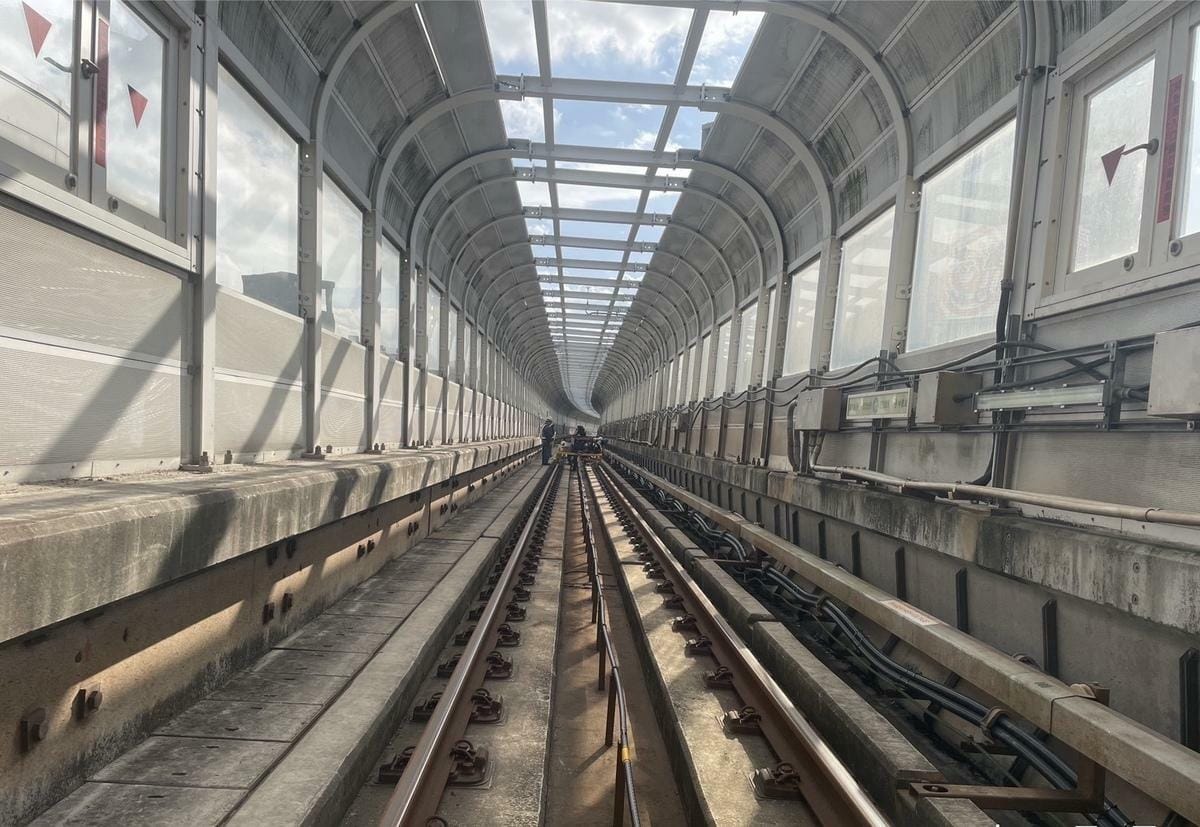 新北環狀線提前修復完成，今（12）日中午全面復駛。 圖：新北市捷運局/提供