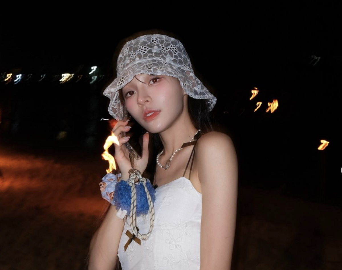 啦啦隊女神林襄日前在周杰倫演唱會上站椅子，引發眾怒。 圖：攝自IG／95_mizuki