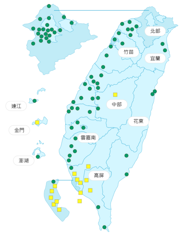 環境部發布各地空氣品質概況。 圖：環境部提供