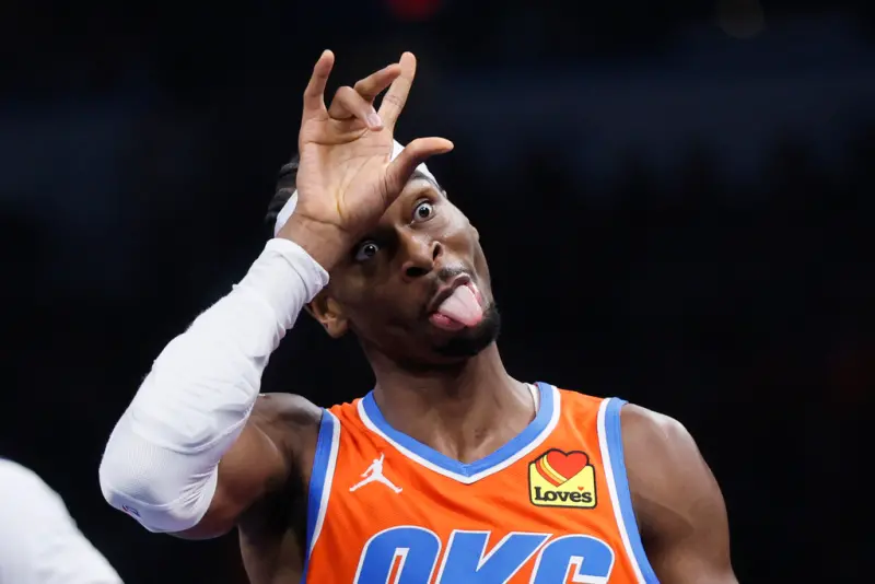 ▲雷霆當家球星Shai Gilgeous-Alexander強勢演出，雷霆也成為季中錦標賽冠軍的最大熱門。（圖／美聯社／達志影像）