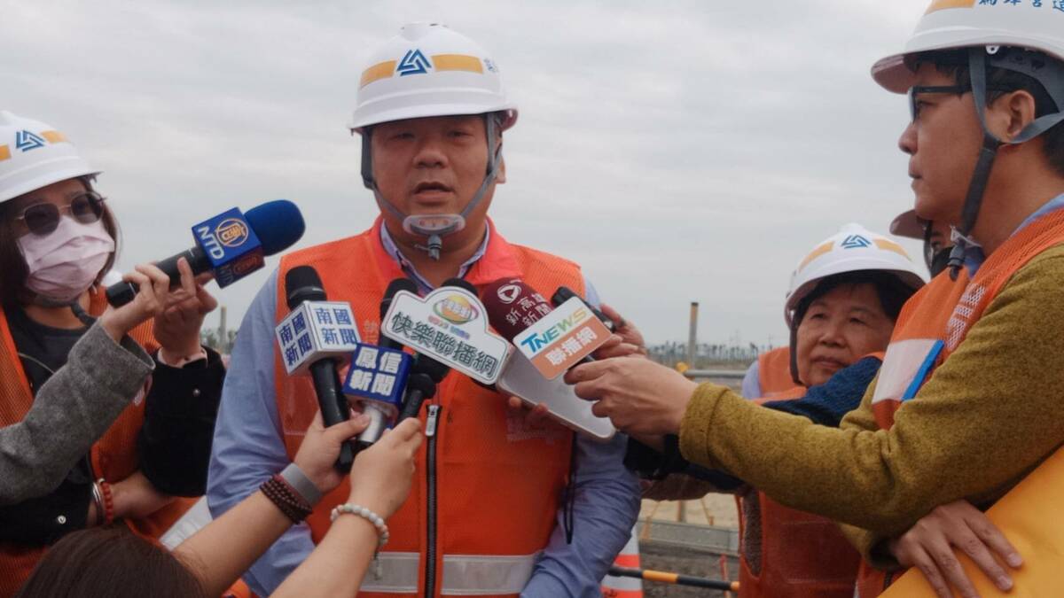 許乃文受訪表示行政院非常重視橋頭科學園區。 圖：孫家銘攝