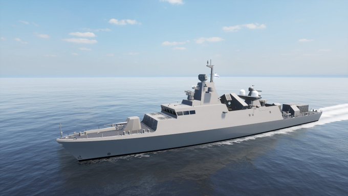 「羅謝夫級」護衛艦是與以色列海軍共同開發的多任務艦艇，配備國內最先進的武器系統，旨在提供卓越的海上優勢，並取代服役已久的「Nirit級」護衛艦。根據協議，首艘「羅謝夫級」護衛艦預計於 2027 年初服役。 圖：擷自X帳號@giovamartinelli