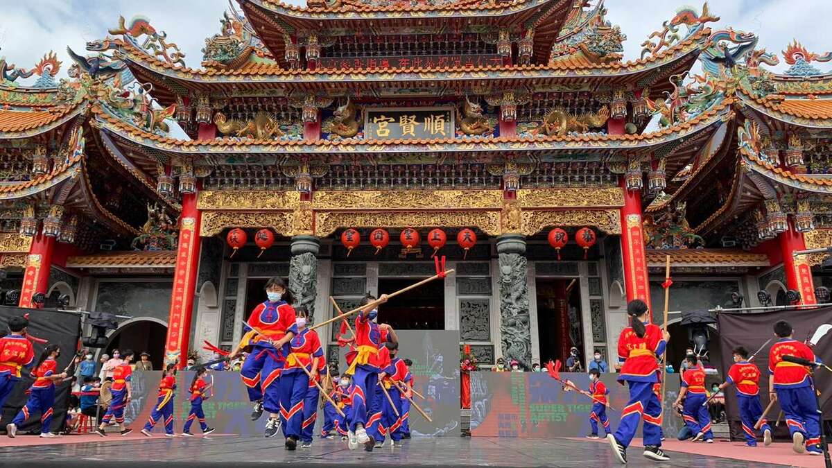 高雄內門創意宋江陣頭大賽將在內門順賢宮熱鬧登場。 圖：高雄市觀光局／提供
