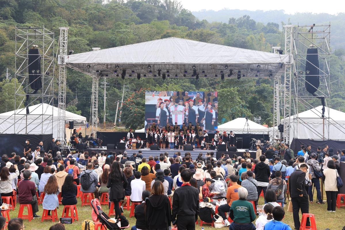 第五屆嘎呼拉斯山中音樂節在六龜區寶來國中登場。 圖：高雄市政府提供