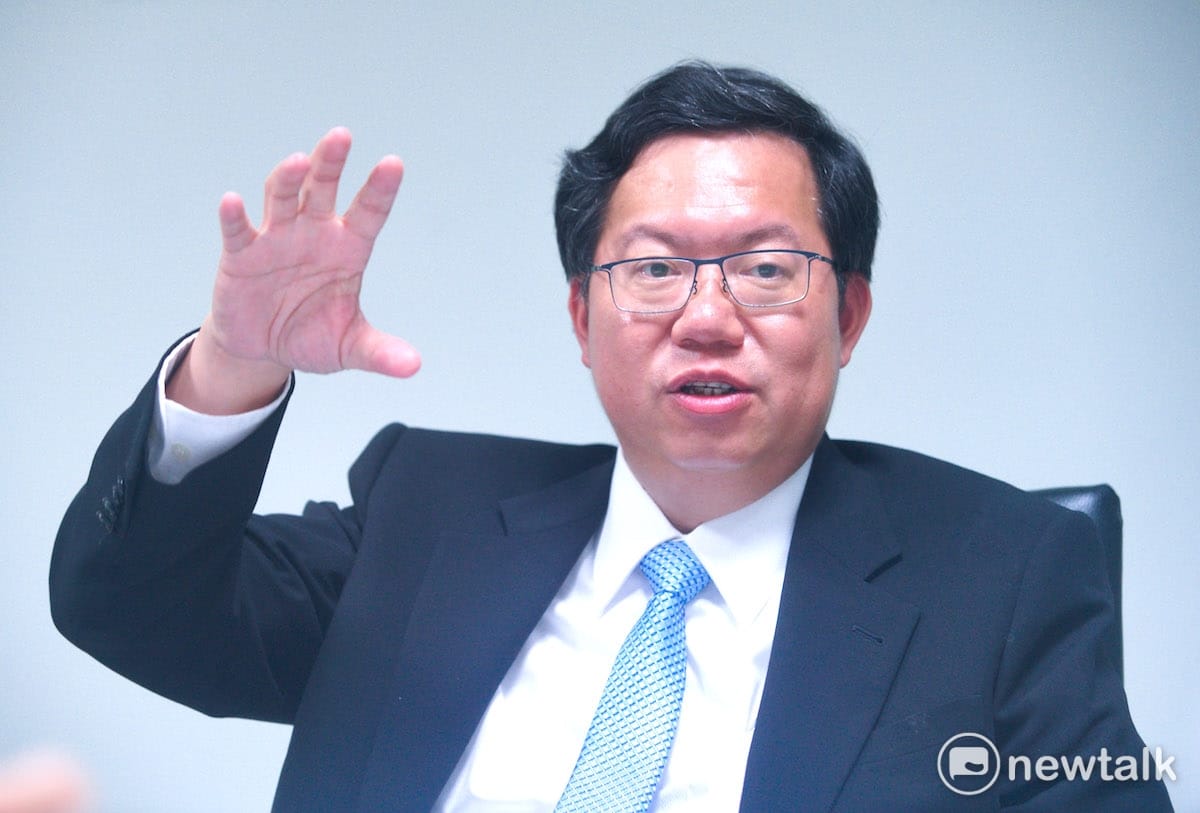 桃園市長鄭文燦接受新頭殼專訪。 圖:常日豪/攝