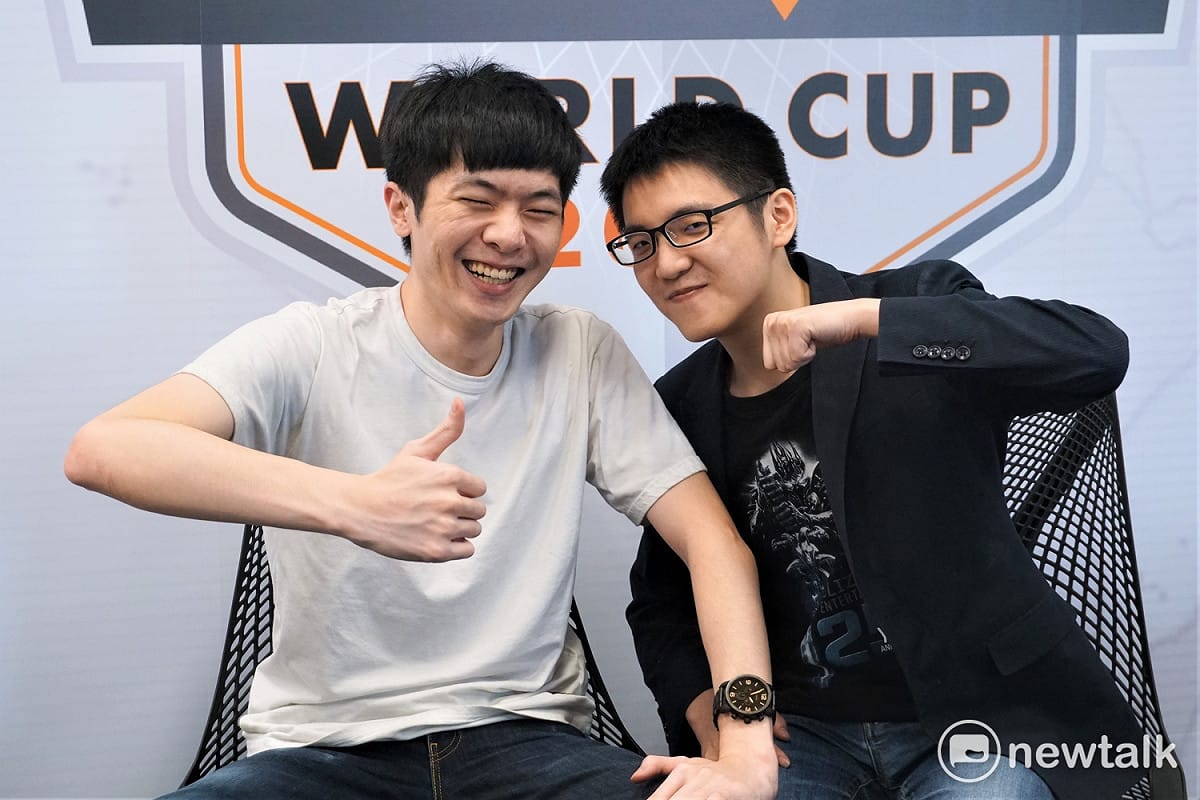 《英雄聯盟》世界盃台灣代表隊評選委員會阿森與聶寶。 圖：蔡幸秀/攝影