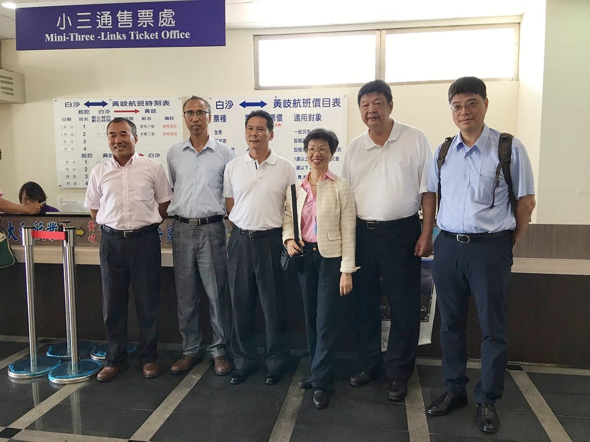 陸委會主委張小月率副主委邱垂正及相關同仁於7、8日赴馬祖訪視。 圖：陸委會提供