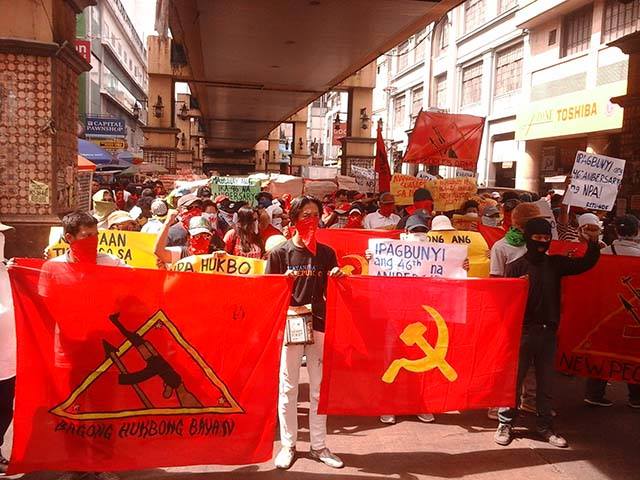 「菲律賓全國民主統一戰線」是菲國共產黨外圍組織，反美立場鮮明。 圖：翻攝NDP官網