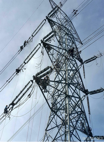 台電表示，今天最高用電量在下午2時1分達到3530.2萬瓩，為歷年6月用電新高紀錄。 圖：經濟部能源局提供