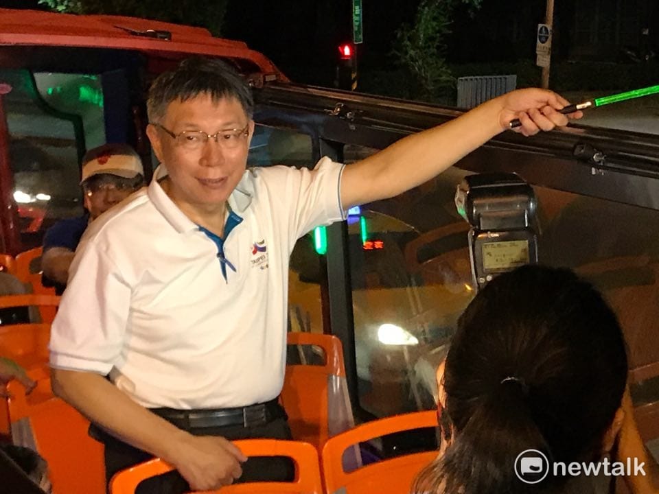 針對基隆輕軌延伸南港車站多出的50億傳出台北市長柯文哲願意分擔，柯文哲晚間受訪表示，他從未反對前瞻建設，但希望一次就規劃清楚，他不贊成分段施工、分段處理。 圖 : 周煊惠／攝
