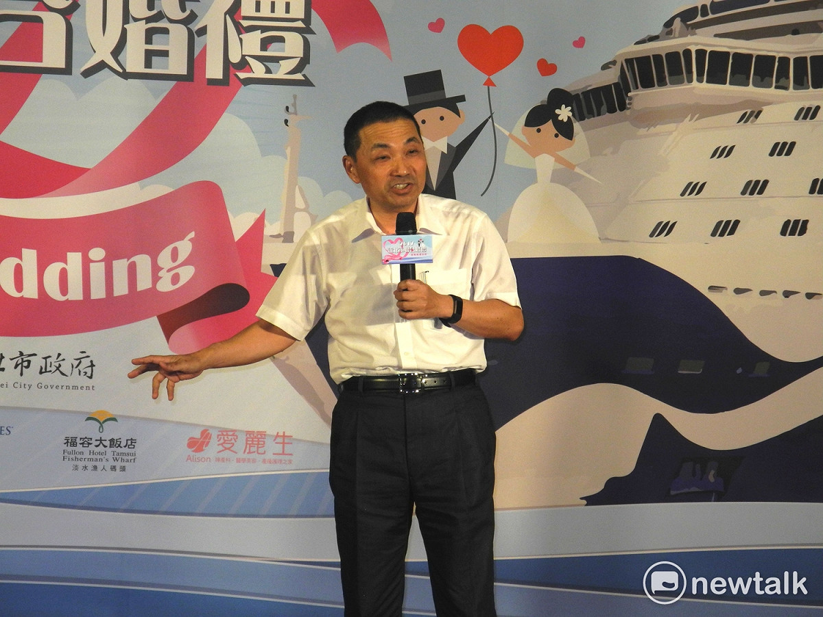 新北市副市長侯友宜捧馬朱貶小英，指小英總統的「少子化辦公室」應改名為「緊生子辦公廳（台語）」或「金鏟子辦公室」比較有用。 圖：王峻昌/攝