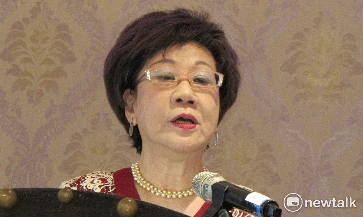 前副總統呂秀蓮15日呼籲川普、金正恩別當發動戰爭的懦夫。 圖：新頭殼資料照片