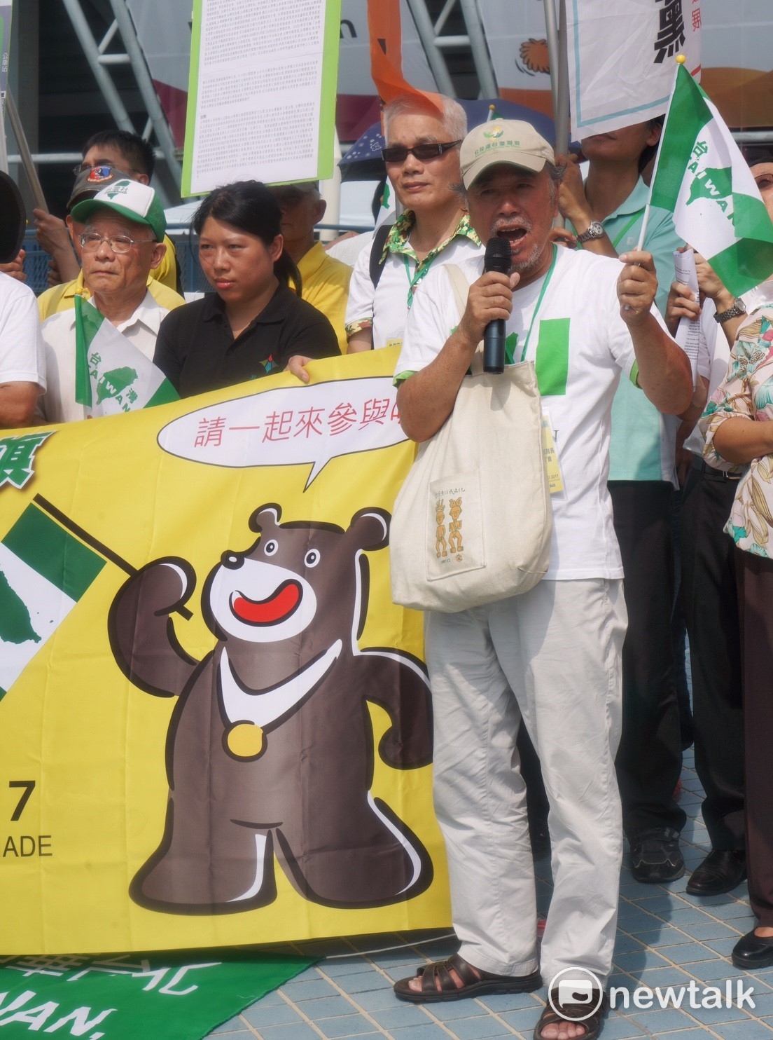 自由台灣黨主席蔡丁貴。 圖 : 常日豪 / 攝