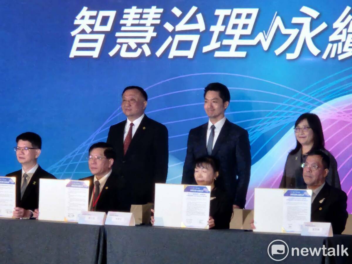 台北、上海兩市再度簽署合作備忘錄。 圖：黃建豪/攝