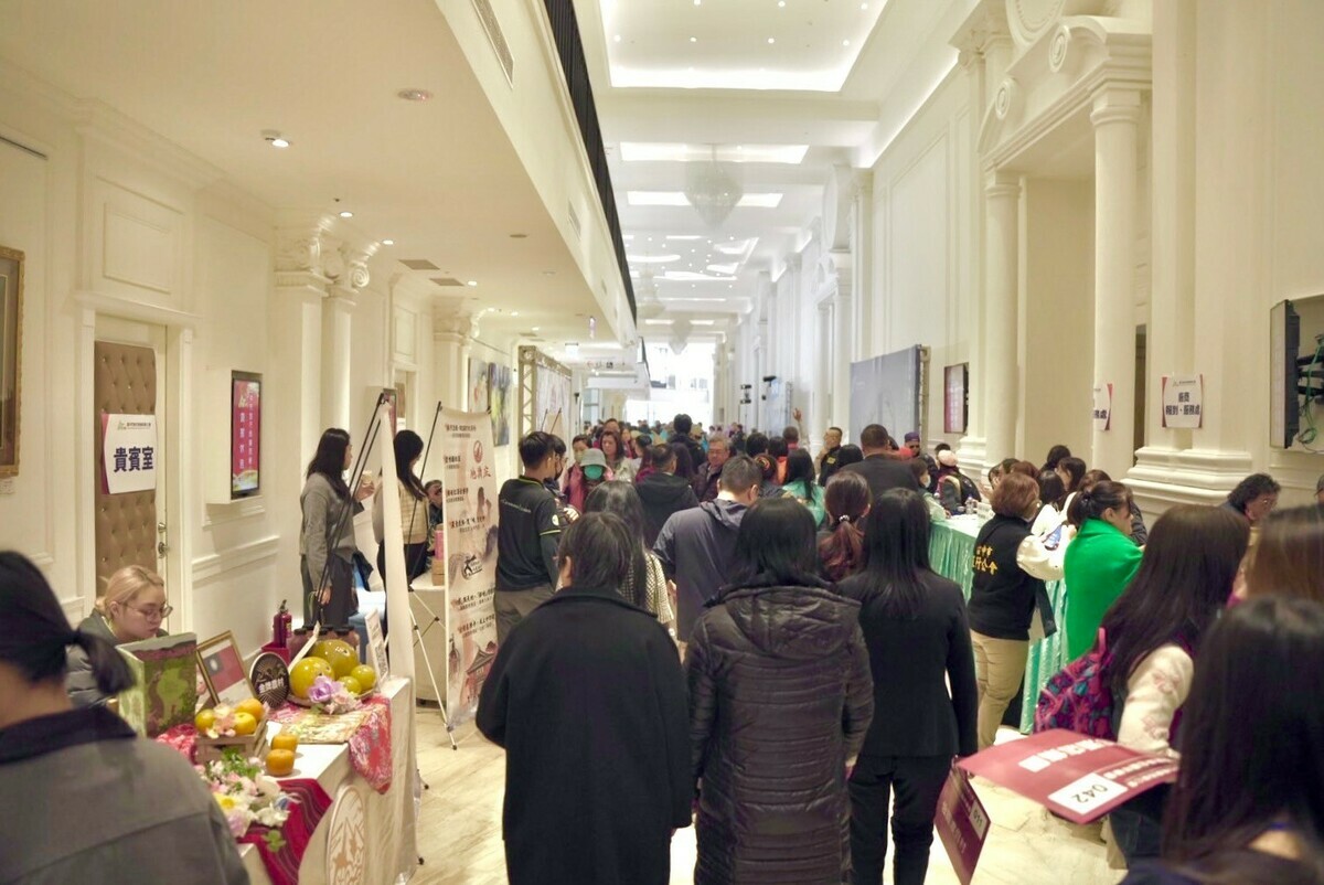 全台最大的B2B旅行同業媒合會16日於烏日臻愛會館舉辦。 圖：農村水保署/提供
