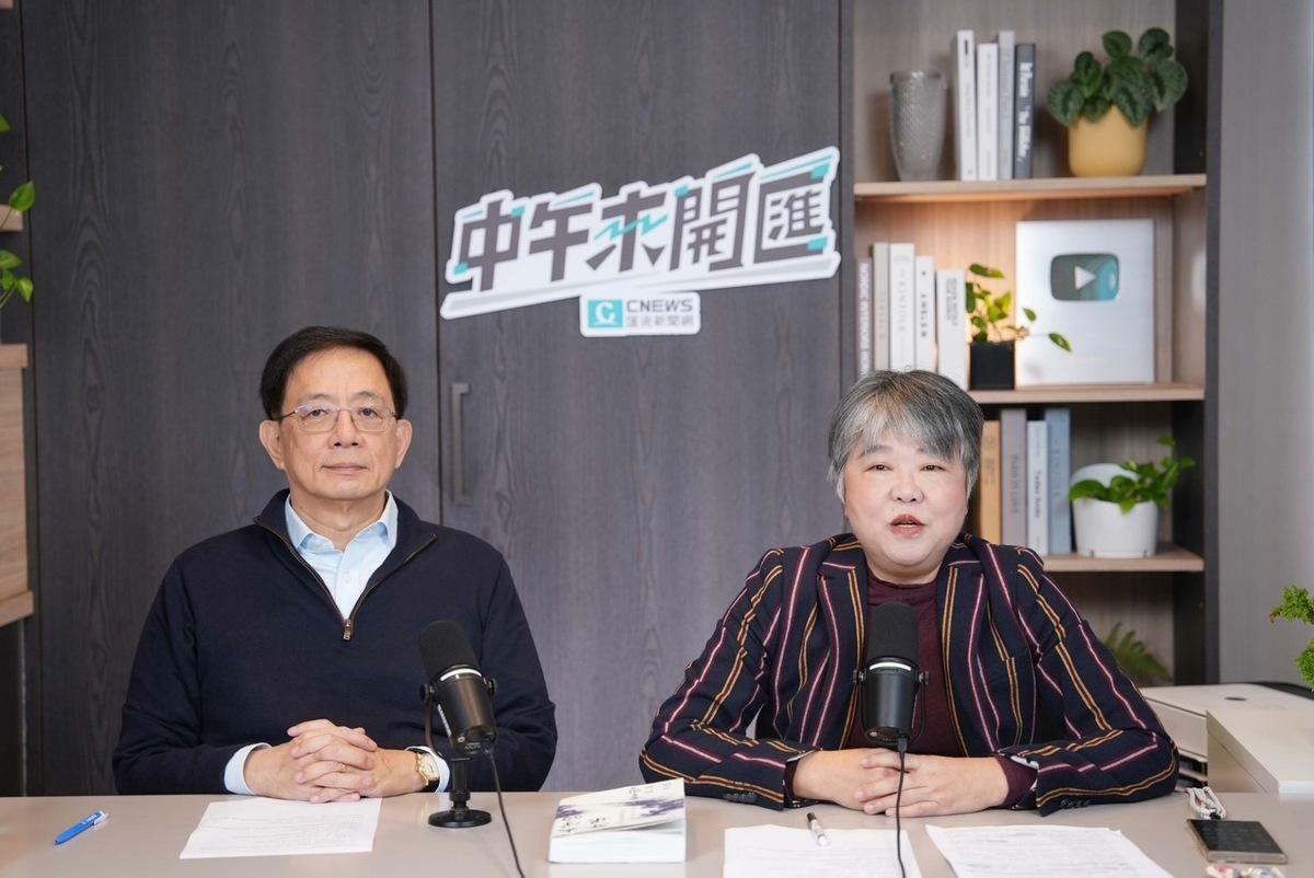 前台大校長管中閔今（18）日接受《CNEWS匯流新聞網》政論節目《中午來開匯》主持人黃光芹專訪，回顧「卡管案」。 圖：《CNEWS匯流新聞網》提供