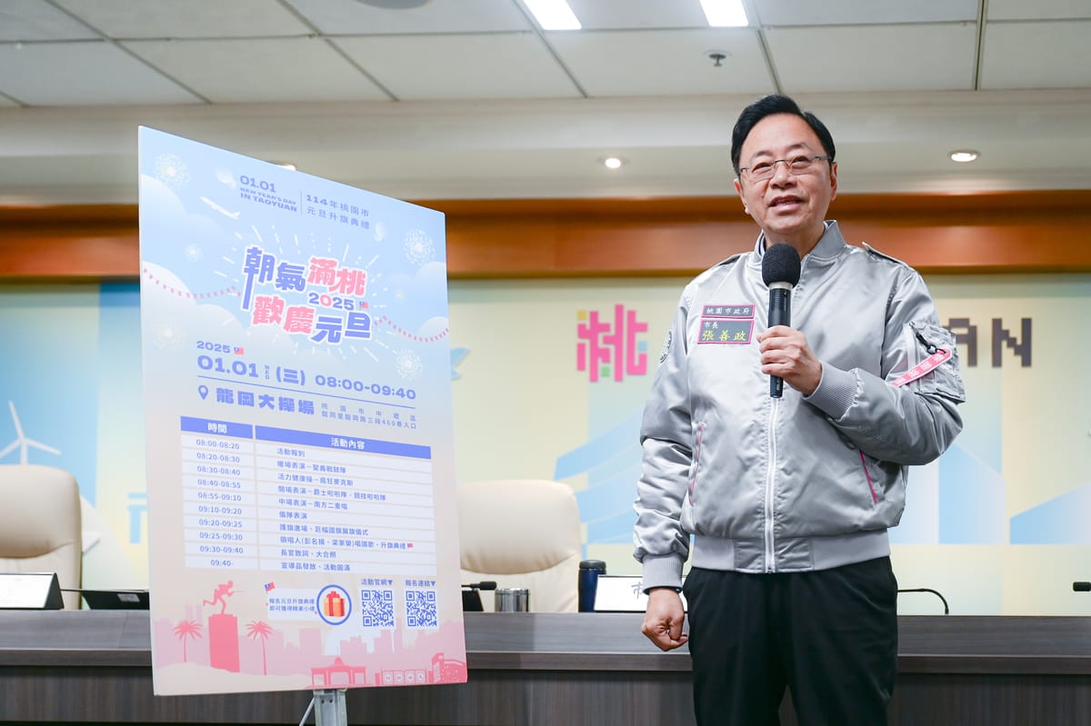 根據TVBS民調中心今（17）天公布的最新調查結果顯示，無論民進黨推派誰參選，與國民黨的現任市長張善政對決，支持度皆呈現落後。圖為現任桃園市長張善政。（資料照片） 圖：桃園市政府/提供