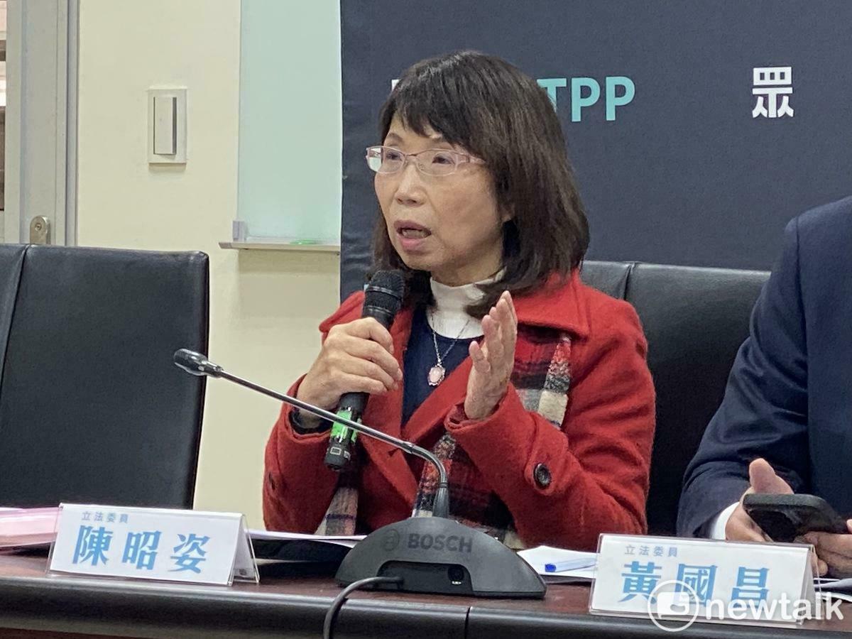 民眾黨立委陳昭姿。 圖：周煊惠 / 攝（資料照）