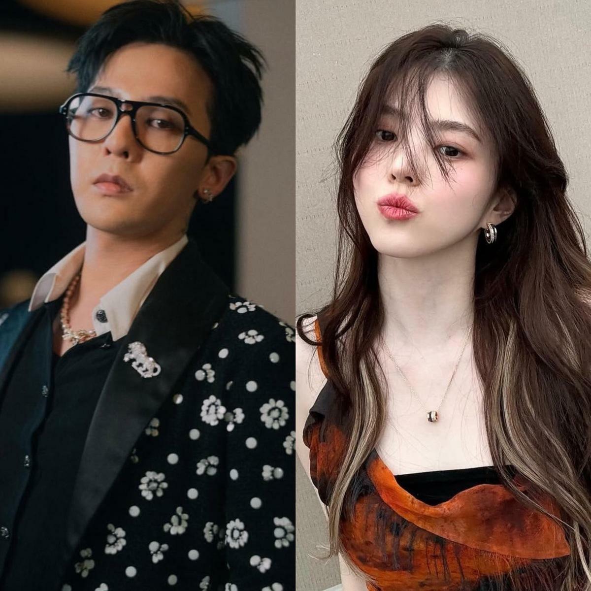 韓韶禧（右）近期被爆出跟G-Dragon（權志龍）熱戀中。 圖：翻攝自GD、韓韶禧IG
