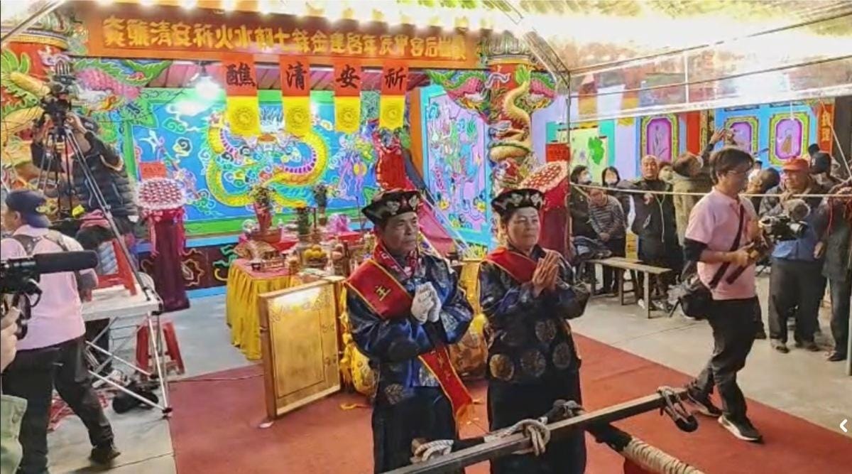 高雄阿蓮埤仔尾崗后宮建廟百年，今年首度舉行建醮遶境活動。 圖：翻攝崗后宮臉書