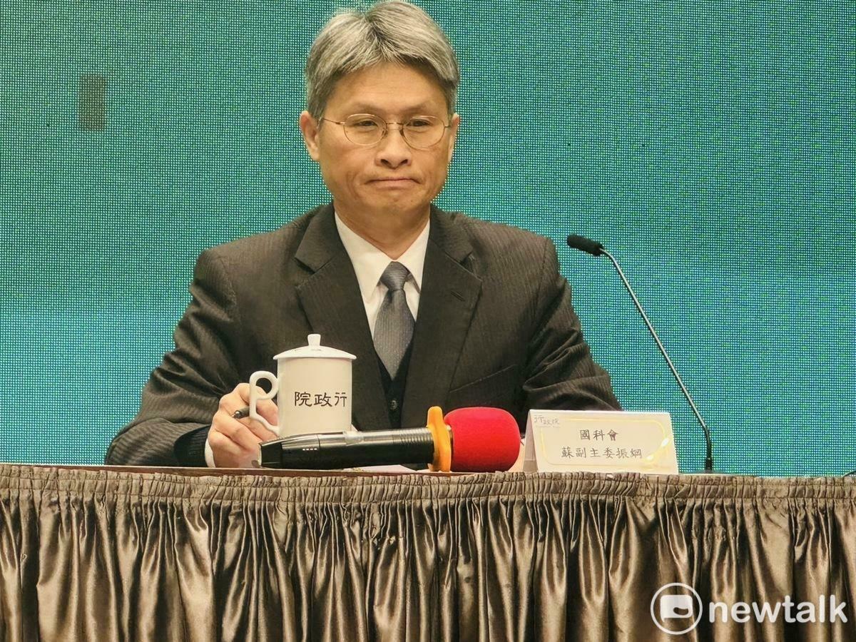 國家科學及技術委員會（以下簡稱國科會）今（2）日在行政院院會向卓榮泰院長報告「大南方新矽谷推動方案」。圖為國科會副主委蘇振綱。 圖：謝莉慧/攝
