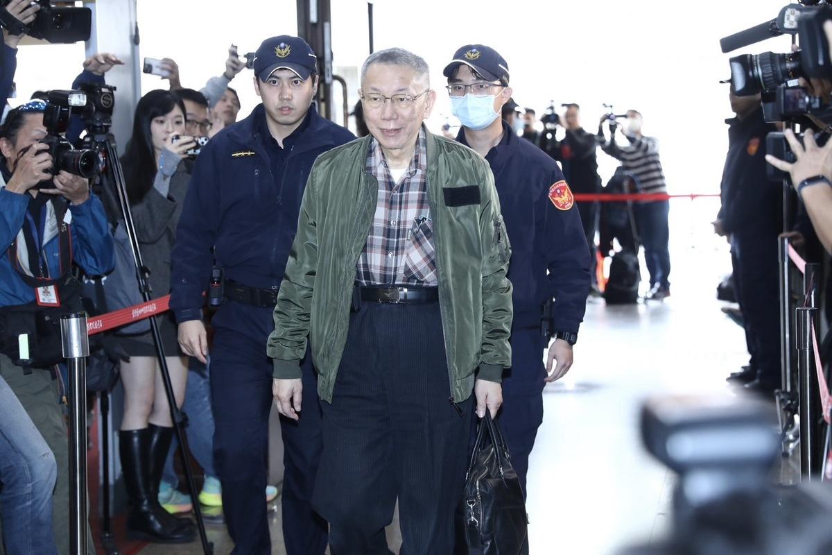 民眾黨前主席柯文哲今天下午1時6分再度抵達北院。 圖：周煊惠 / 攝（資料照）