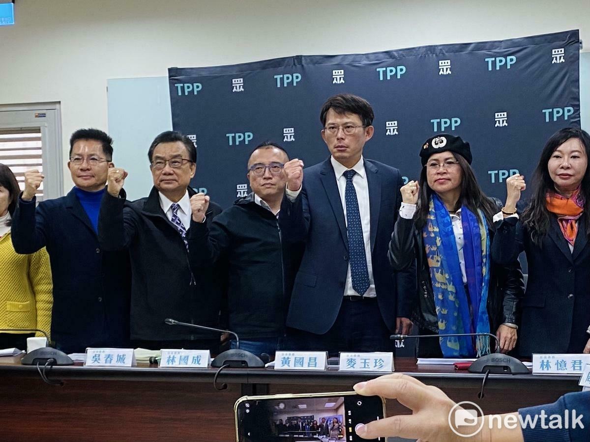 民眾黨主席黃國昌號召民眾今年1月11日司法節站出來要求賴政府還司法正義。 圖：周煊惠 / 攝