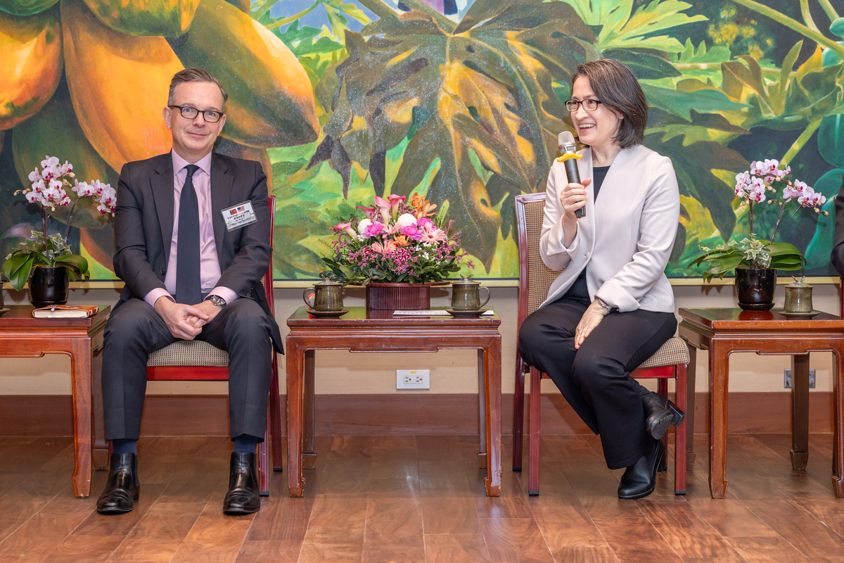 副總統蕭美琴接見美台商業協會（USTBC）訪問團。 圖：總統府提供