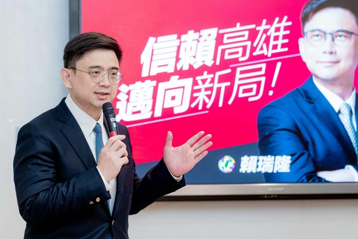 賴瑞隆繼1月發表「八項交通願景」後，再提「產業六支箭」政見。 圖：賴瑞隆辦公室/提供（資料照）