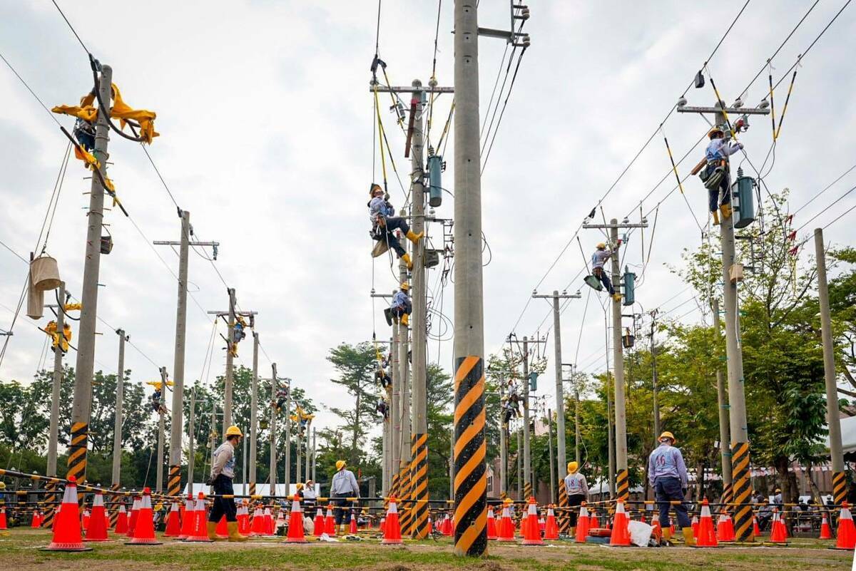 台電2025技能競賽上千名台電人同場較勁。 圖：台電提供