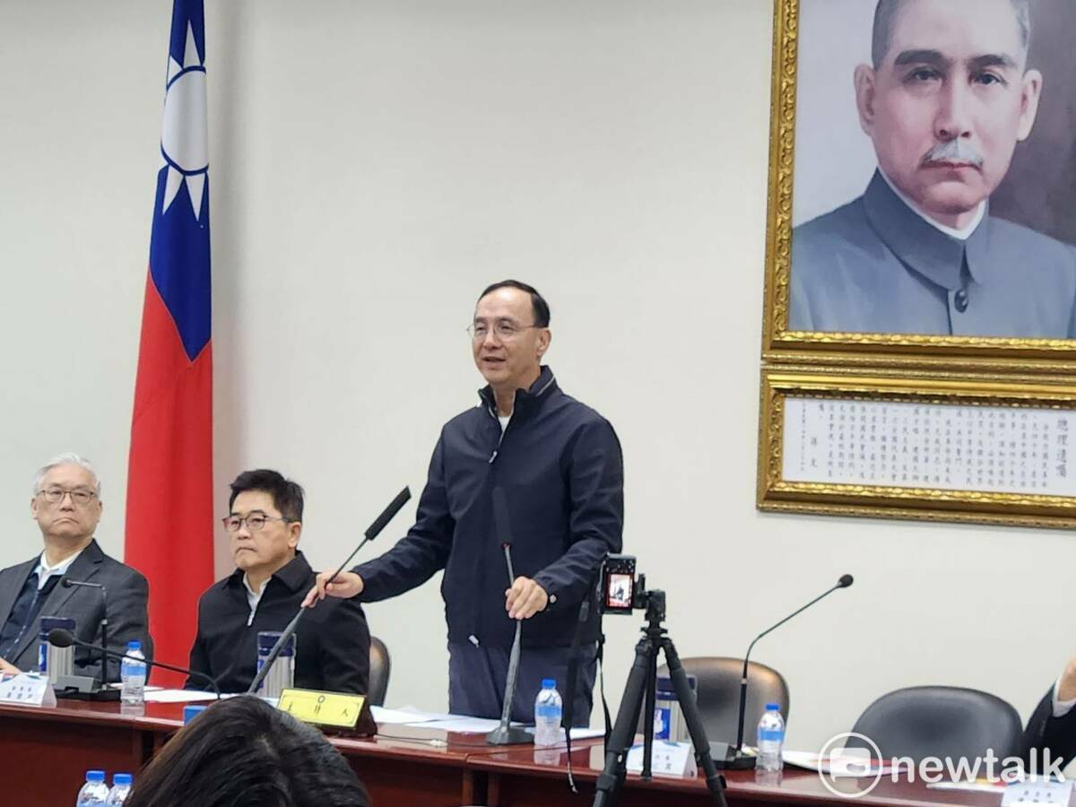 國民黨主席朱立倫。 圖：黃建豪/攝（資料照）
