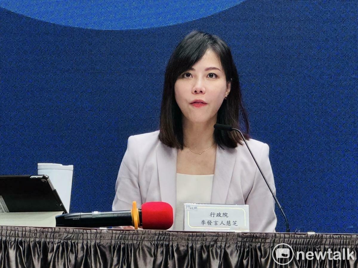 行政院發言人李慧芝。 圖：謝莉慧/攝